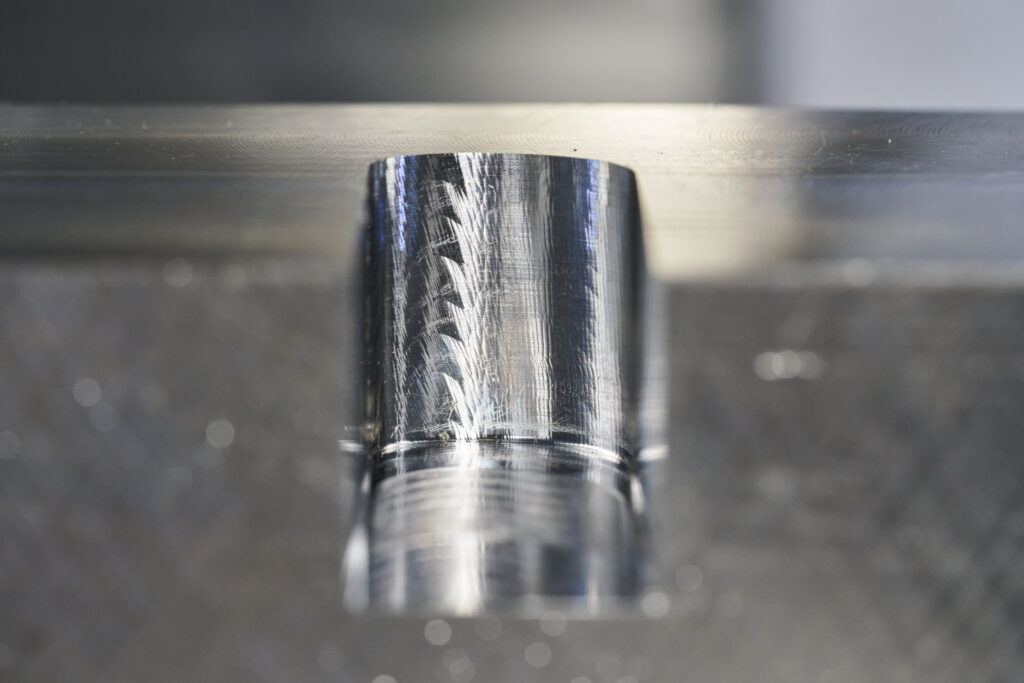 Chatter on the wall surface finish